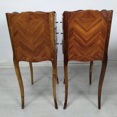 Louis XV Marquetry Nightstands, 1950s, Set of 2-EAD-1768663