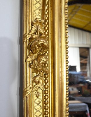 Louis XV Mirror in Gilt Wood, Early 19th Century-RVK-1754688