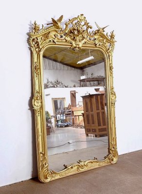 Louis XV Mirror in Gilt Wood, Early 19th Century-RVK-1754688