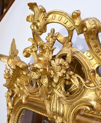 Louis XV Mirror in Gilt Wood, Early 19th Century-RVK-1754688