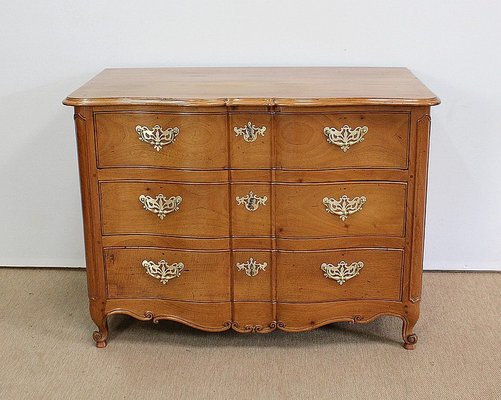 Louis XV Period Nantaise Dresser in Yellow Mahogany, 1700s-RVK-980101