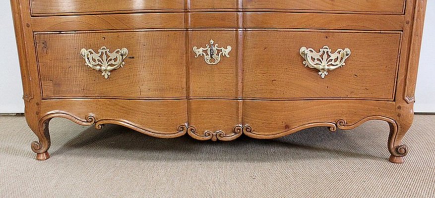 Louis XV Period Nantaise Dresser in Yellow Mahogany, 1700s-RVK-980101