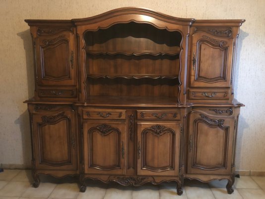 Louis XV Provencal Walnut 2-Part Buffet, 1960s-SDV-754478