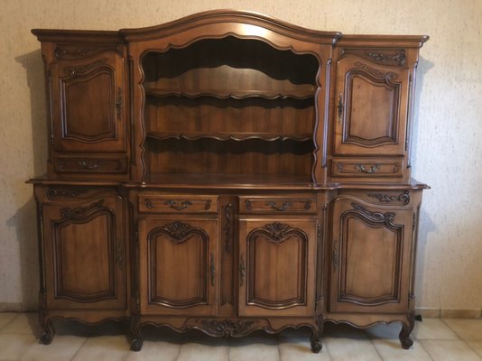 Louis XV Provencal Walnut 2-Part Buffet, 1960s-SDV-754478