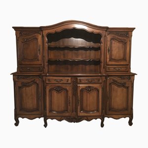 Louis XV Provencal Walnut 2-Part Buffet, 1960s-SDV-754478