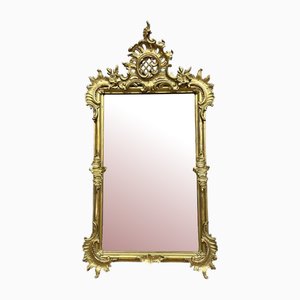 Louis XV Shell Mirror in Gilded Wood, 1900s-MWB-2043359