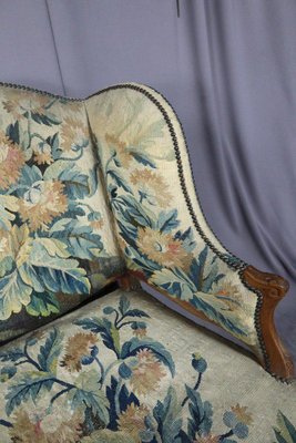 Louis XV Sofa in Aubusson XIX Tapestry-WSV-1320913