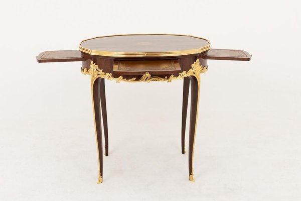 Louis XV Style Bouillotte Table in Kingwood, Late 19th Century-CEJ-626691