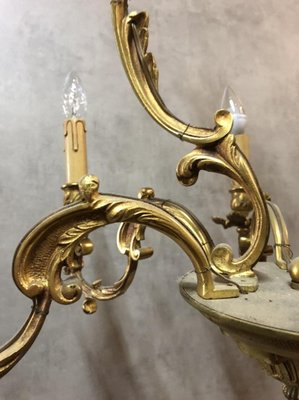 Louis XV Style Bronze Chandelier, 1950s-SDV-704858