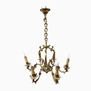 Louis XV Style Bronze Chandelier, 1950s-SDV-704858