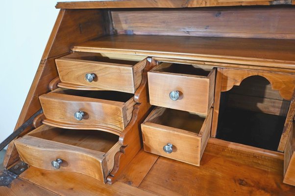 Louis XV Style Chest of Drawers or Secretaire in Cherry, Early 19th Century-RVK-1406173