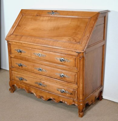 Louis XV Style Chest of Drawers or Secretaire in Cherry, Early 19th Century-RVK-1406173