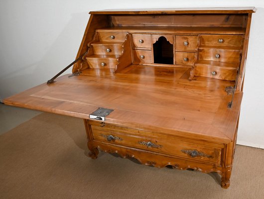 Louis XV Style Chest of Drawers or Secretaire in Cherry, Early 19th Century-RVK-1406173