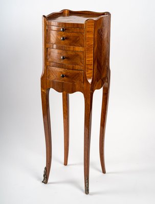 Louis XV Style Chiffonnier Chest or Writing Table in Walnut, 19th Century-UQL-1298507