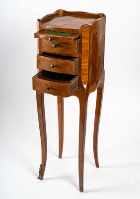 Louis XV Style Chiffonnier Chest or Writing Table in Walnut, 19th Century-UQL-1298507