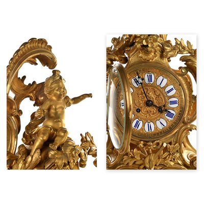 Louis XV Style Clock-NQ-1082083