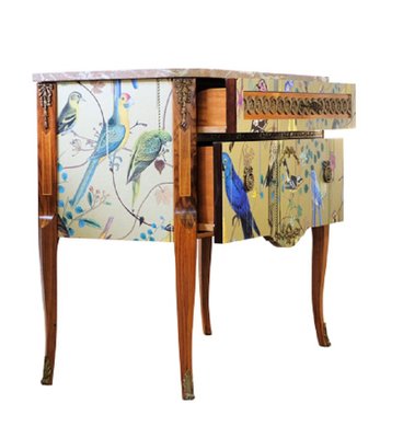 Louis XV Style Commode with Marble Top, 1950s-VTA-1438741