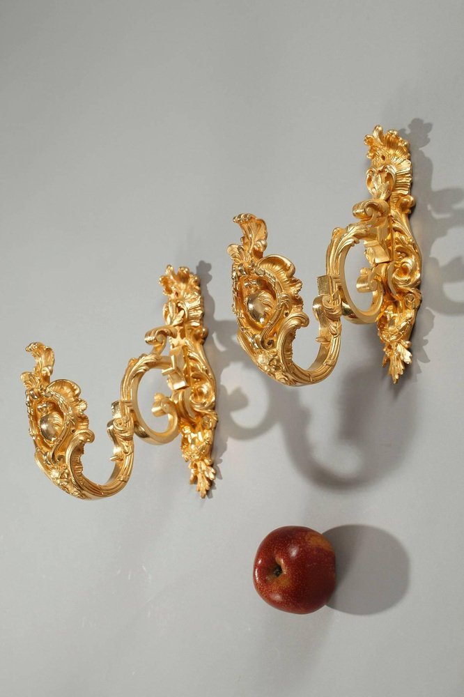 Louis XV Style Curtain Tie Backs, Set of 2