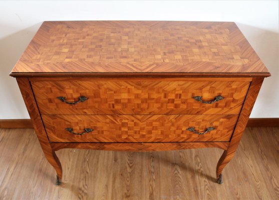 Louis XV Style Dresser with Inlays in Bois de Rose-IYX-1261368