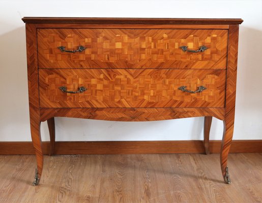 Louis XV Style Dresser with Inlays in Bois de Rose-IYX-1261368