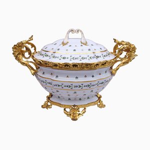 Louis XV Style French Porcelain Soup Tureen, 1900s-CEJ-488384