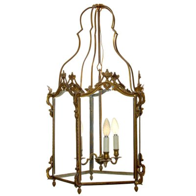 Louis XV Style Gilt Bronze Hexagonal Hall Lantern-MBH-1032310