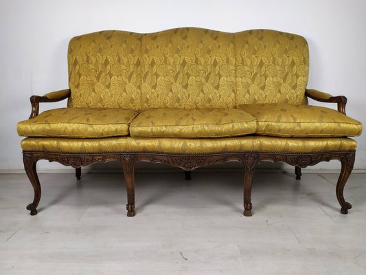 Louis XV Style Golden Bench-EAD-1231339