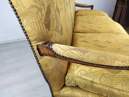 Louis XV Style Golden Bench-EAD-1231339