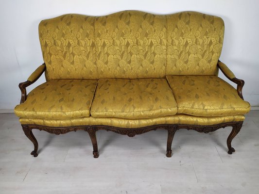 Louis XV Style Golden Bench-EAD-1231339