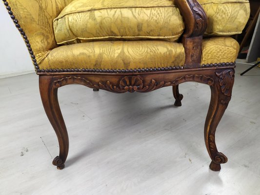 Louis XV Style Golden Bench-EAD-1231339