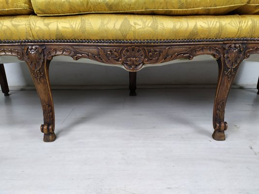 Louis XV Style Golden Bench-EAD-1231339