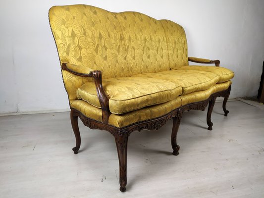 Louis XV Style Golden Bench-EAD-1231339