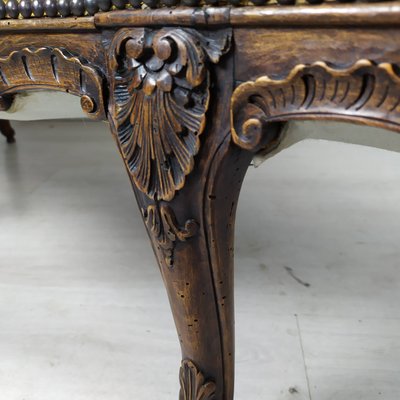 Louis XV Style Golden Bench-EAD-1231339