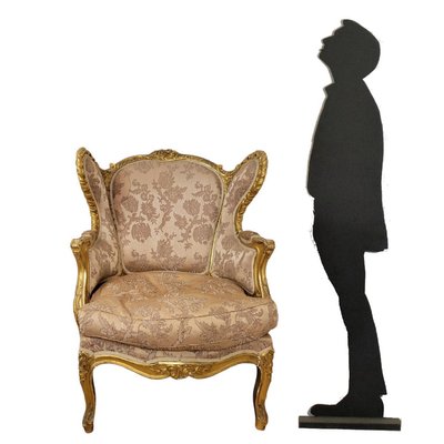 Louis XV Style Golden Wood Lounge Chair-SYQ-2033232