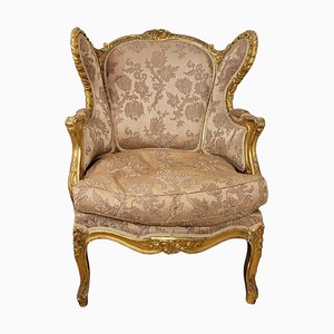 Louis XV Style Golden Wood Lounge Chair-SYQ-2033232