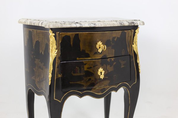 Louis XV Style Living Room Table in Chinese Lacquer, 1880s-CEJ-1067840