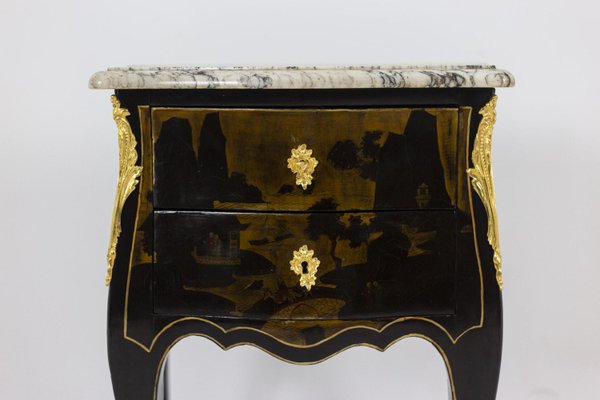 Louis XV Style Living Room Table in Chinese Lacquer, 1880s-CEJ-1067840