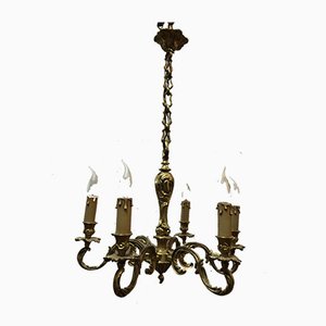 Louis XV Style Luster and Bronze Chandeliers, 1950s, Set of 3-SDV-674009