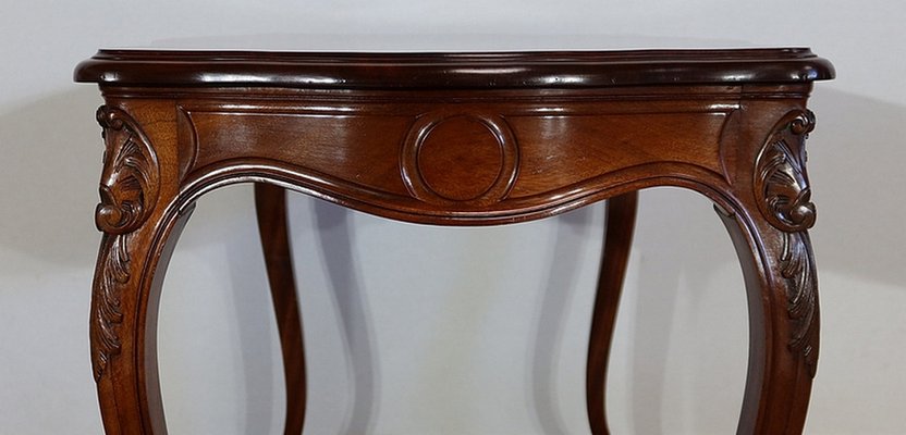 Louis XV Style Massive Mahogany Middle Table, 19th Century-RVK-1244969