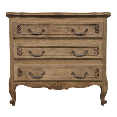 Louis XV Style Oak Chest of Drawers-HLV-1722943