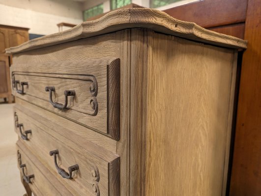 Louis XV Style Oak Chest of Drawers-HLV-1722943