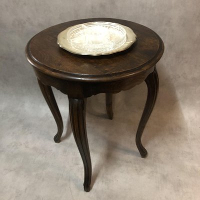 Louis XV Style Oak Side Table, 1940s-SDV-674151