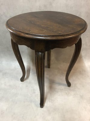 Louis XV Style Oak Side Table, 1940s-SDV-674151