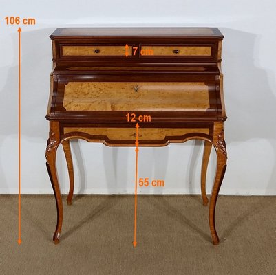 Louis XV Style Precious Wooden Desk, 1850-RVK-1226553