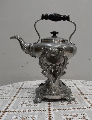 Louis XV Style Samovar Teapot in Silver Copper, Late 19th Century-RVK-1431632