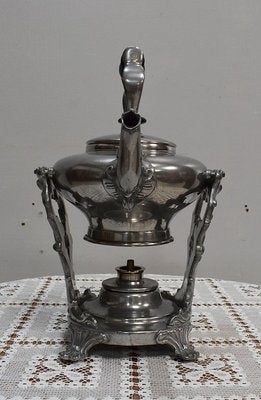 Louis XV Style Samovar Teapot in Silver Copper, Late 19th Century-RVK-1431632