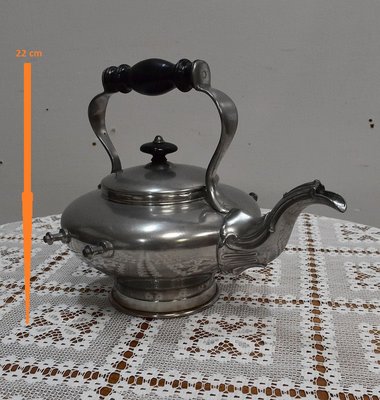 Louis XV Style Samovar Teapot in Silver Copper, Late 19th Century-RVK-1431632