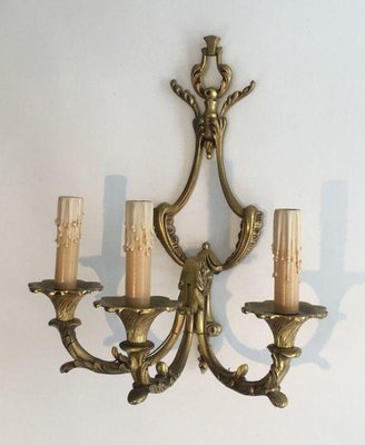 Louis XV Style Sconces with 3 Arms, Set of 2-BA-1365563