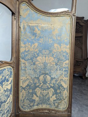 Louis XV Style Screen in Oak with Beveled Glass-HLV-2024373