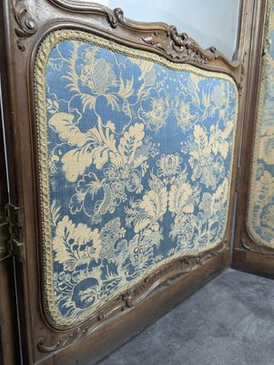 Louis XV Style Screen in Oak with Beveled Glass-HLV-2024373